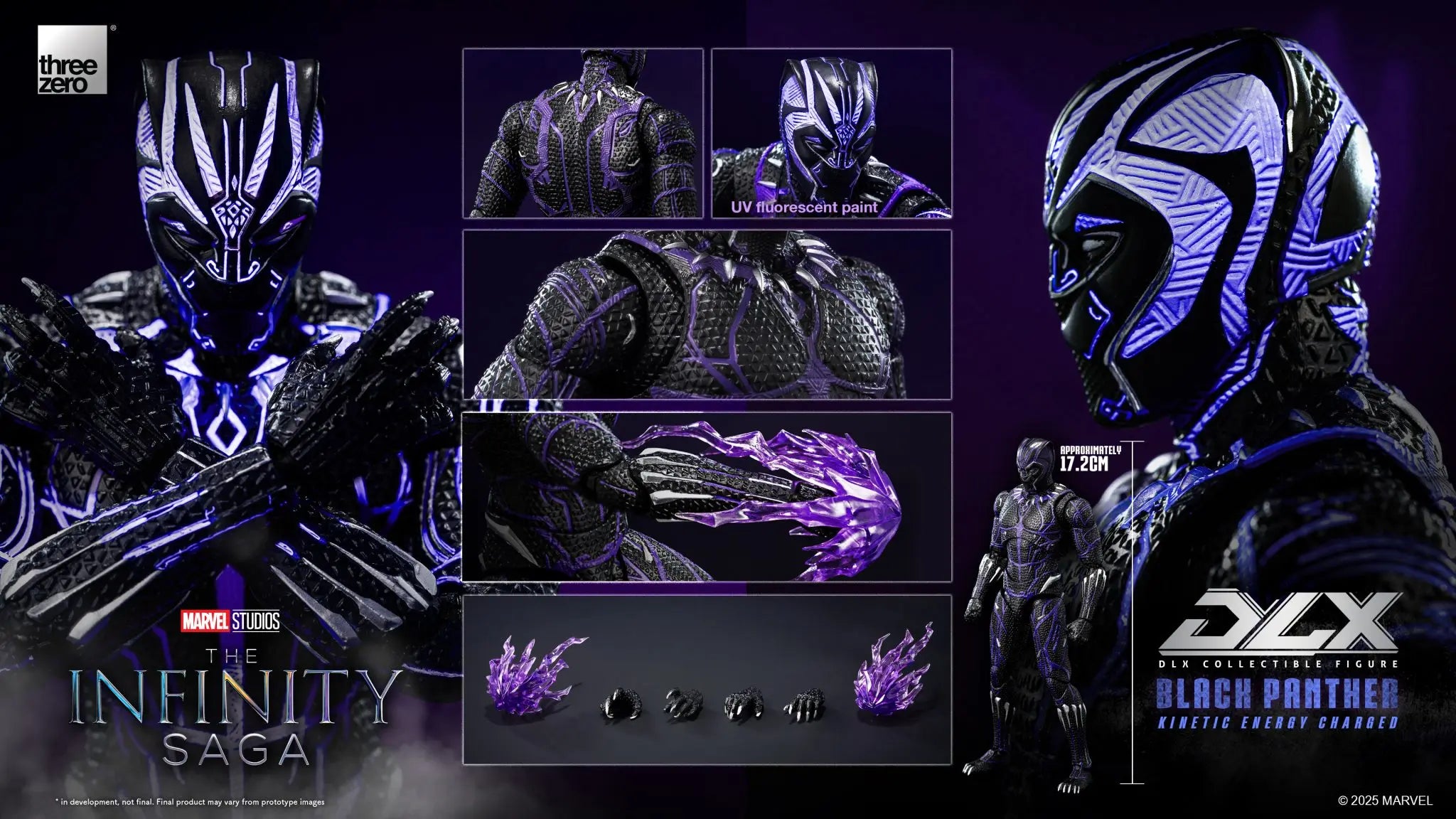 Threezero - Marvel Studios: The Infinity Saga DLX Black Panther (Kinetic Energy Charged) 3Z08210C0 (Licensed)