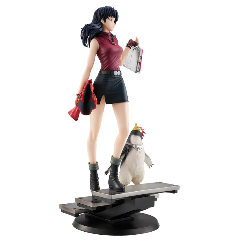 MegaHouse - GALS Series Rebuild of Evangelion Misato Katsuragi & Penpen Complete Figure (Licensed)