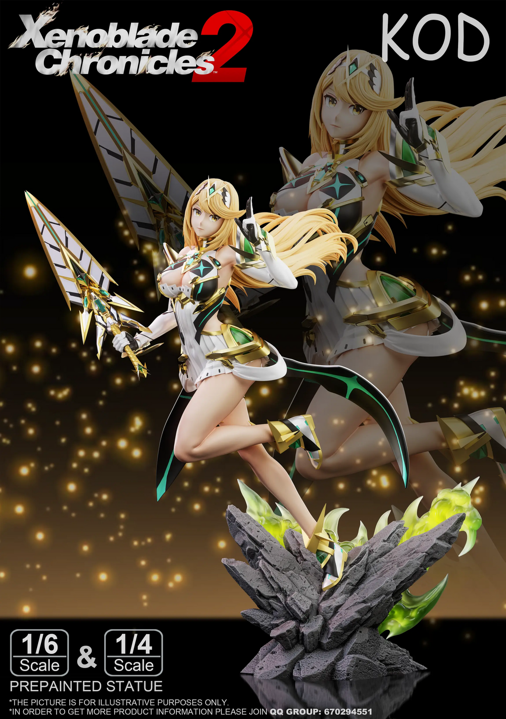 Kod Studio - Xenoblade Chronicles #2 Mythra Light Mech Statue