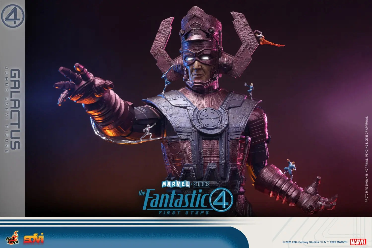 Hottoys - The Fantastic Four: First Steps Galactus Jumbo Sofvi Figure & The Thing 1/6th scale Collectible Figure SMS001J MMS813 (Licensed)