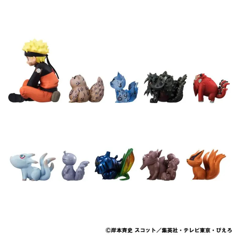 MegaHouse - G.E.M. Series Gaiden! NARUTO Shippuden Naruto Uzumaki & Tailed Beasts Complete Figure (Licensed)