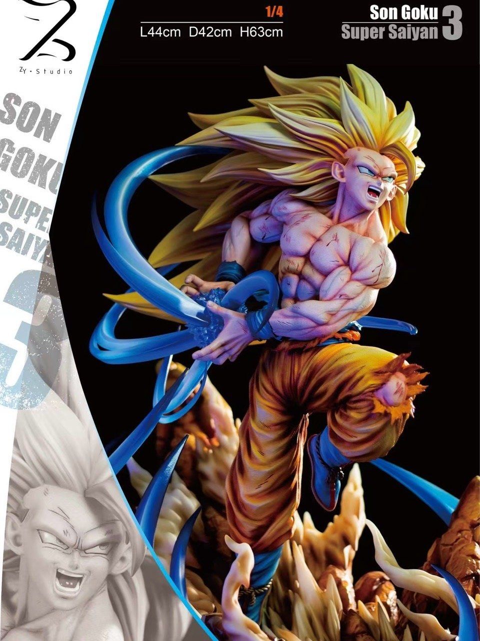 ZY Studio X Poker Monster Studio - Super Saiyan 3 Dragon Ball
