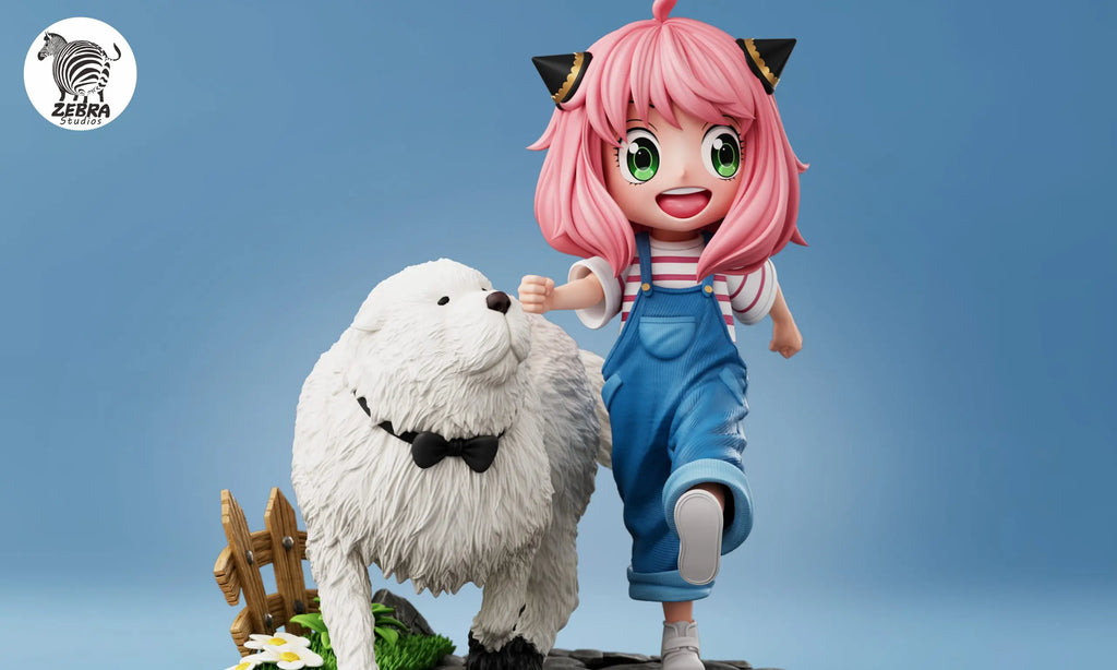 Zebra Studio - Anya and Bond Looking Left Spy x Family