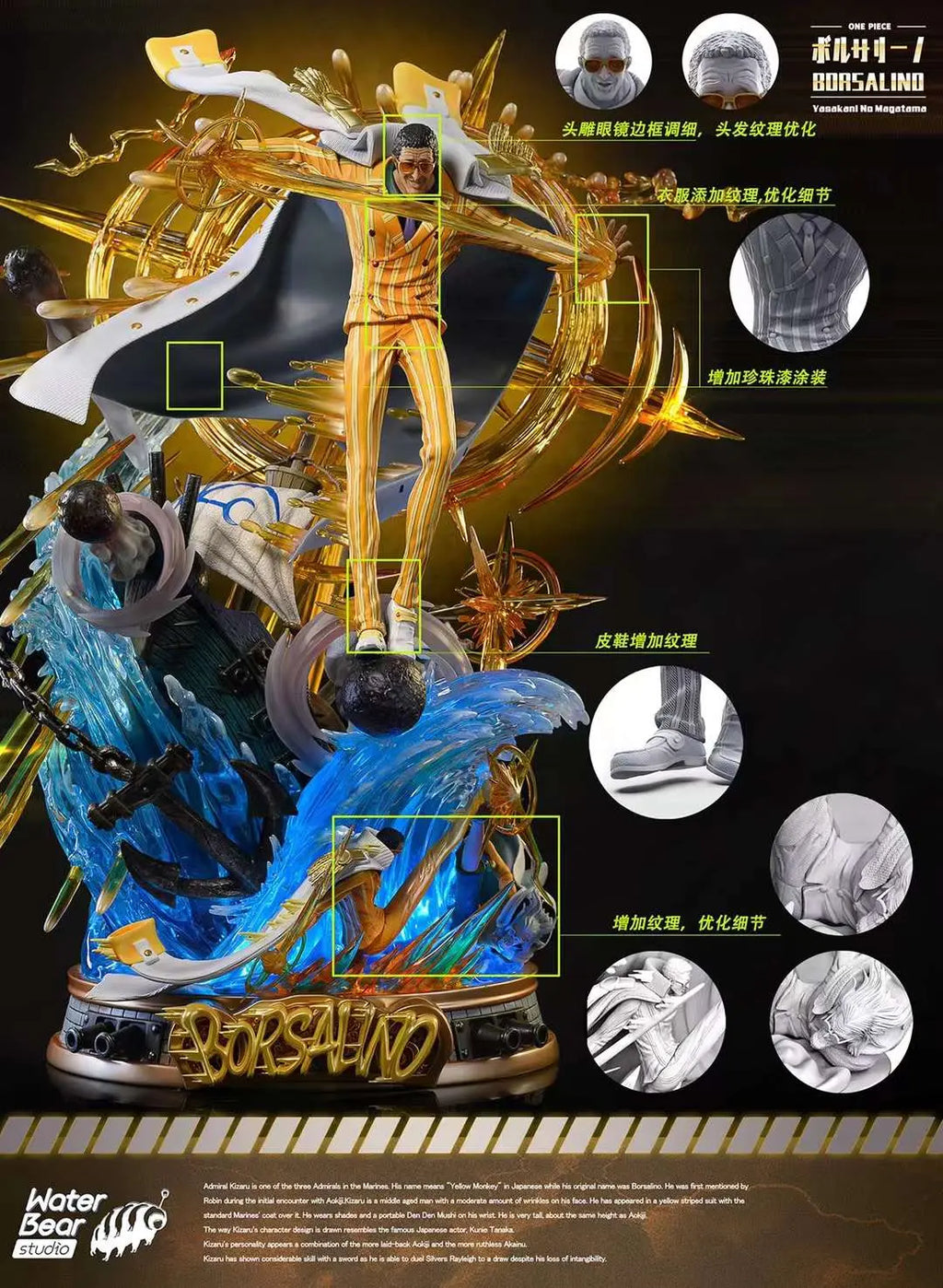 Water Bear studio - One Piece Borsalino