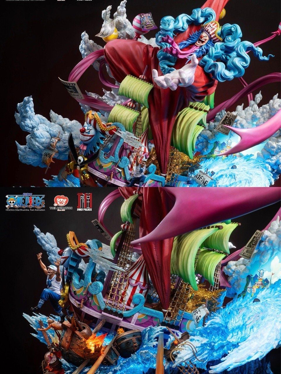 JIMEI PALACE Studio - ONE PIECE New Yonko BUGGY Limited Edition Statue (Licensed)