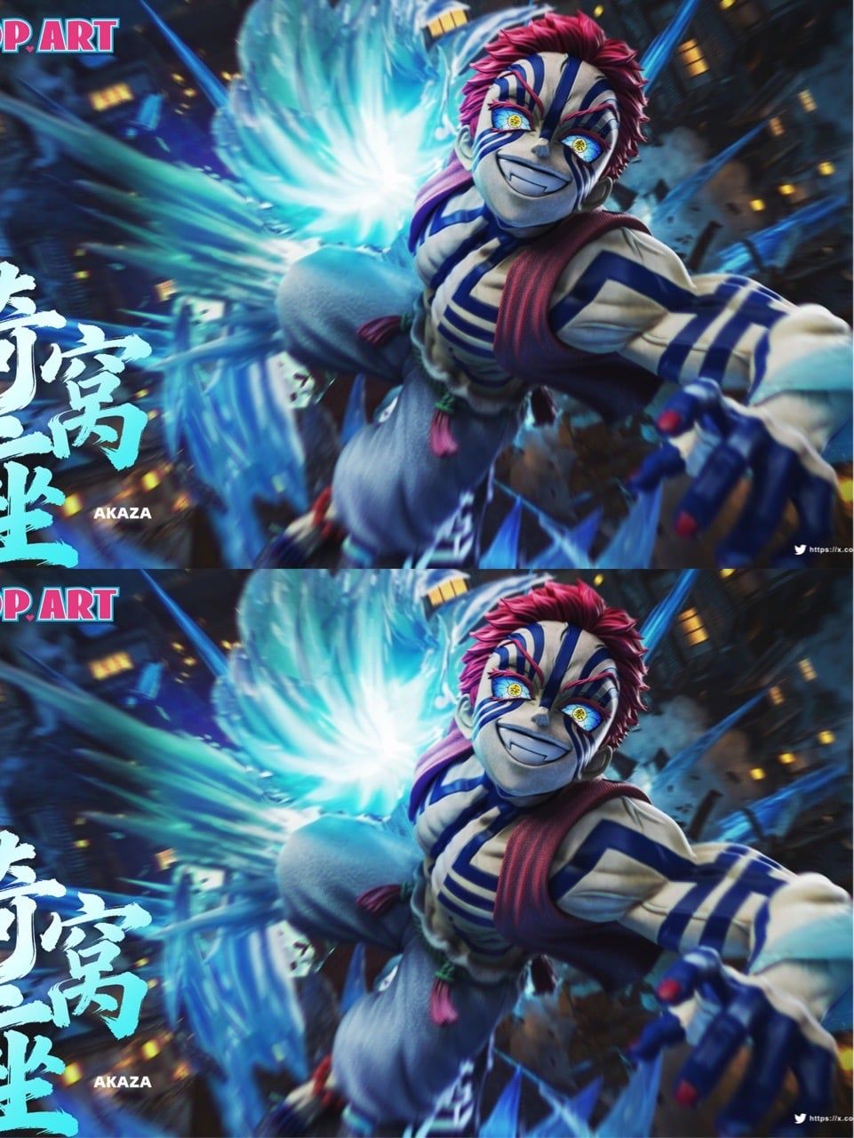 POP.ART Studio - Akaza Demon Slayer