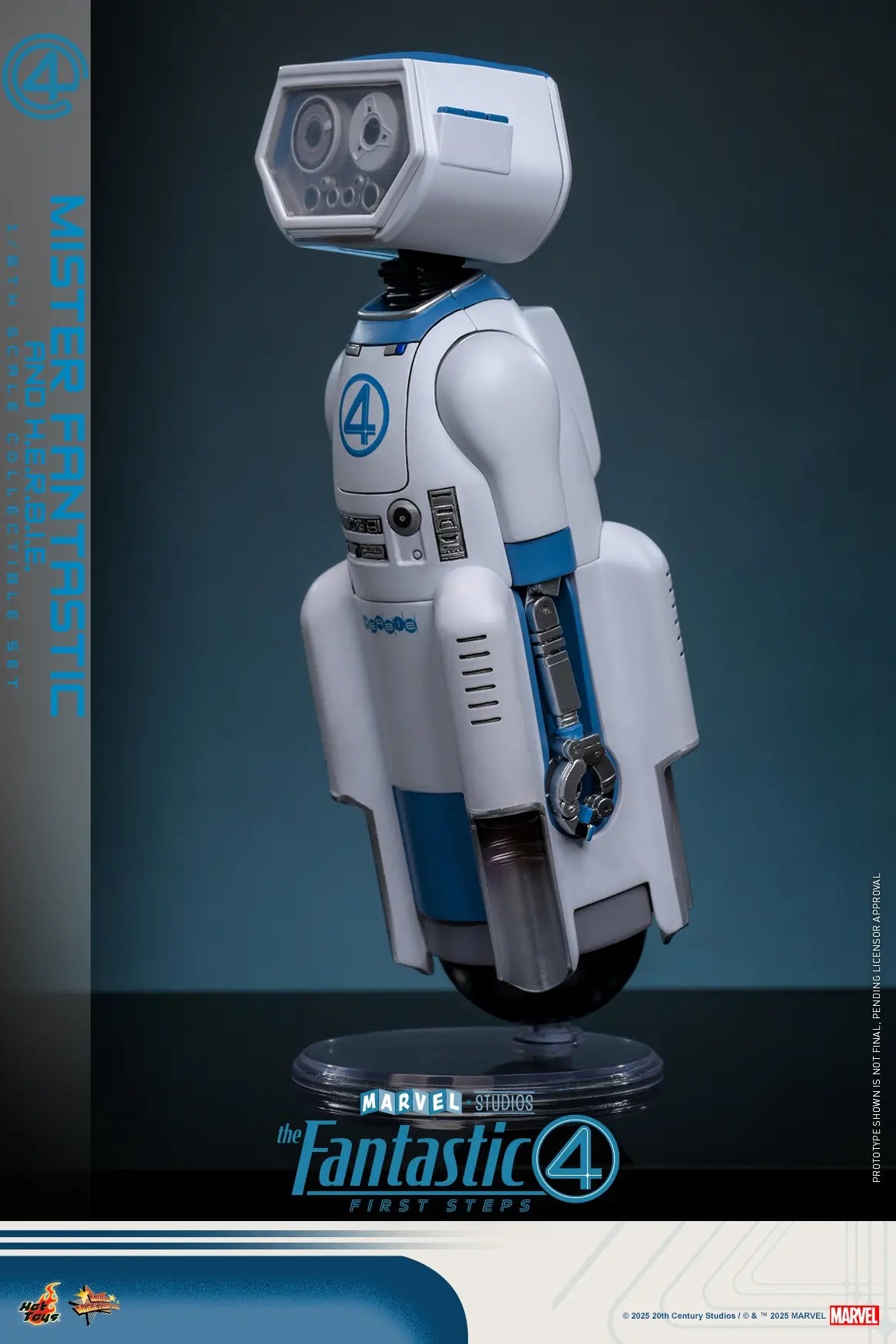 Hottoys - The Fantastic Four: First Steps Invisible Woman and H.E.R.B.I.E. 1/6th scale Collectible Figure Set MMS823 MMS824 (Licensed)