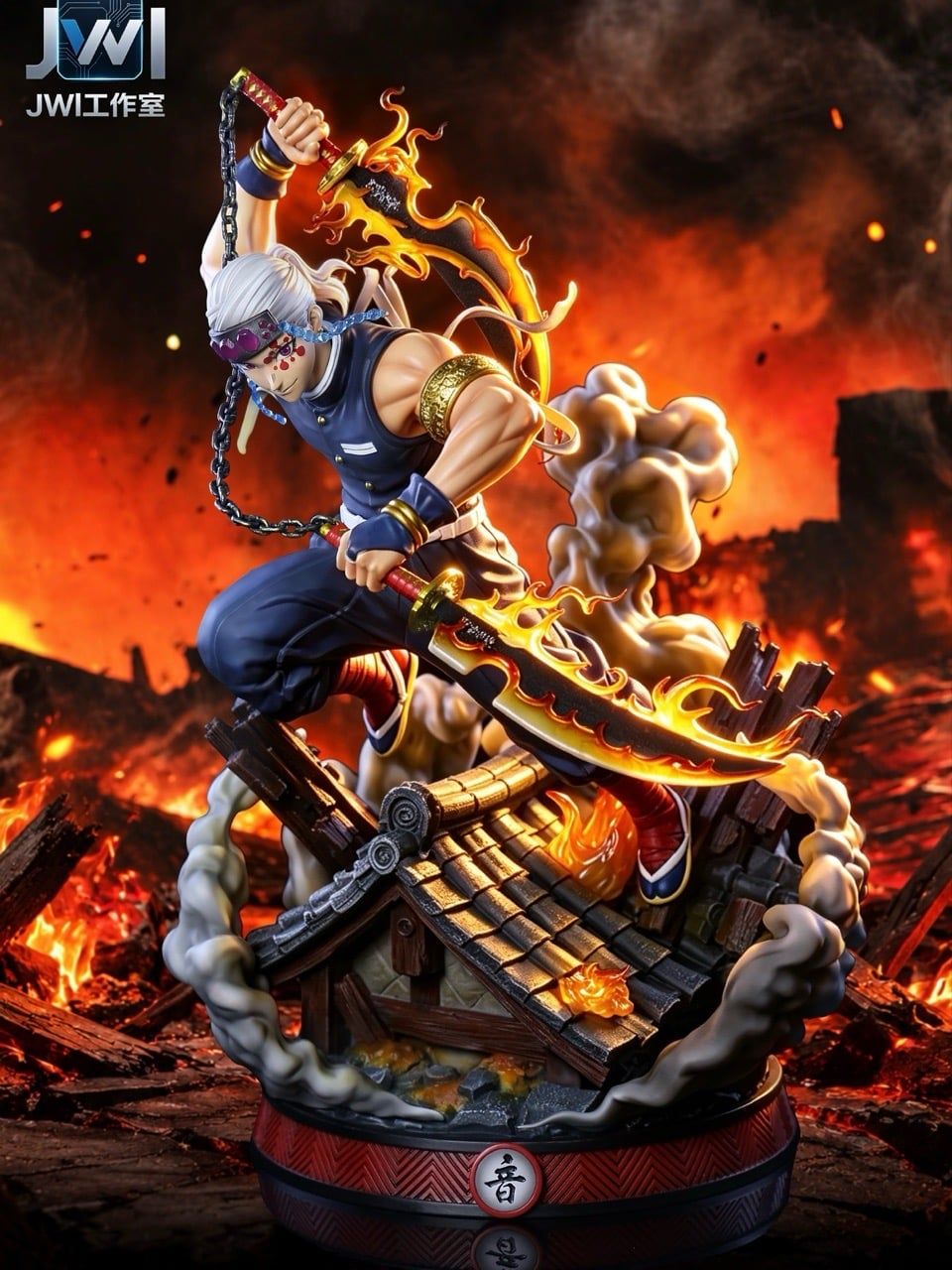 Uzui Tengen Demon Slayer figura resina