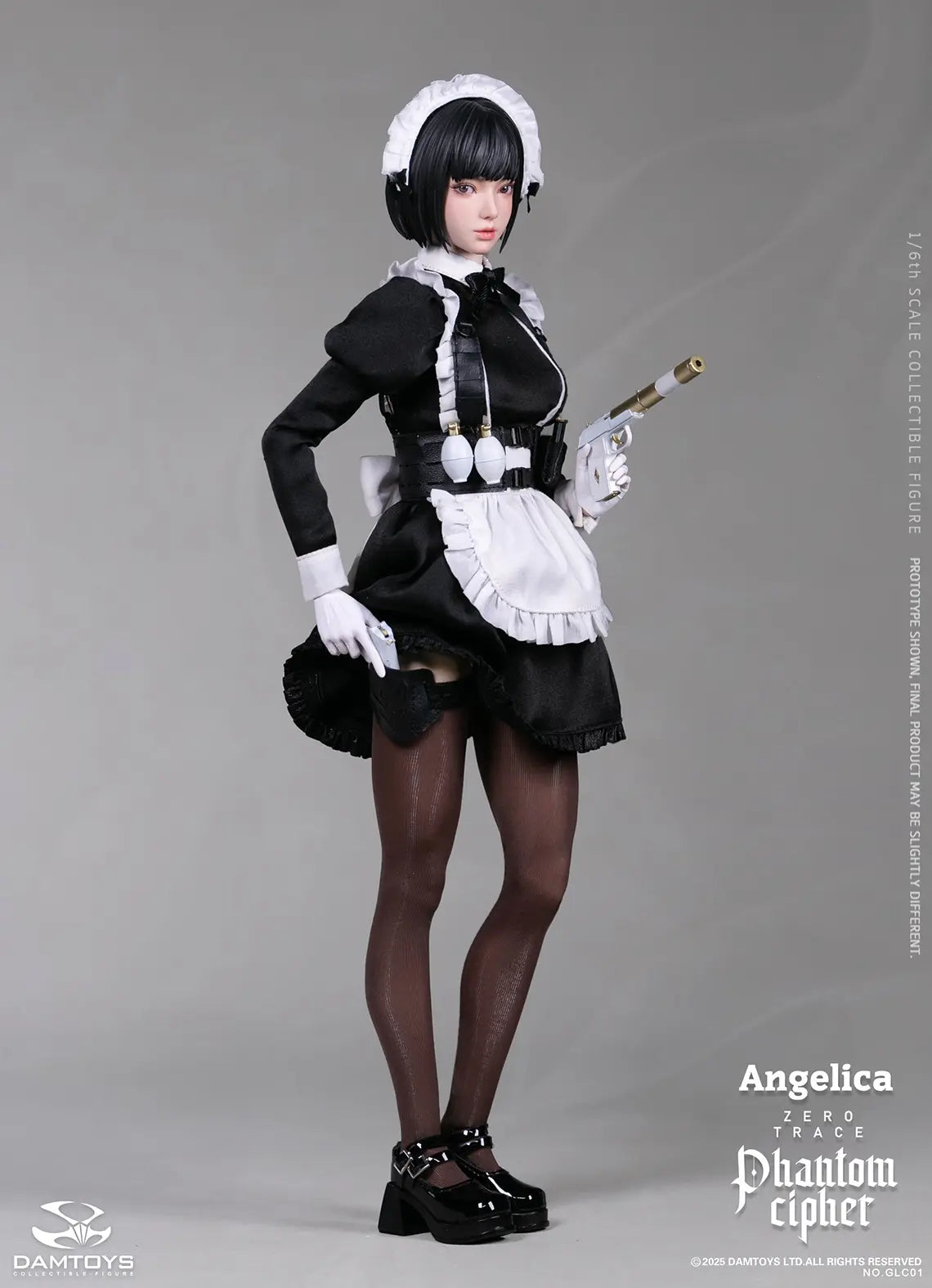 DAMTOYS - 1/6th scale PHANTOM CIPHER: ZERO TRACE ANGELICA Original Story Collectible Figure GLC01 (Licensed)