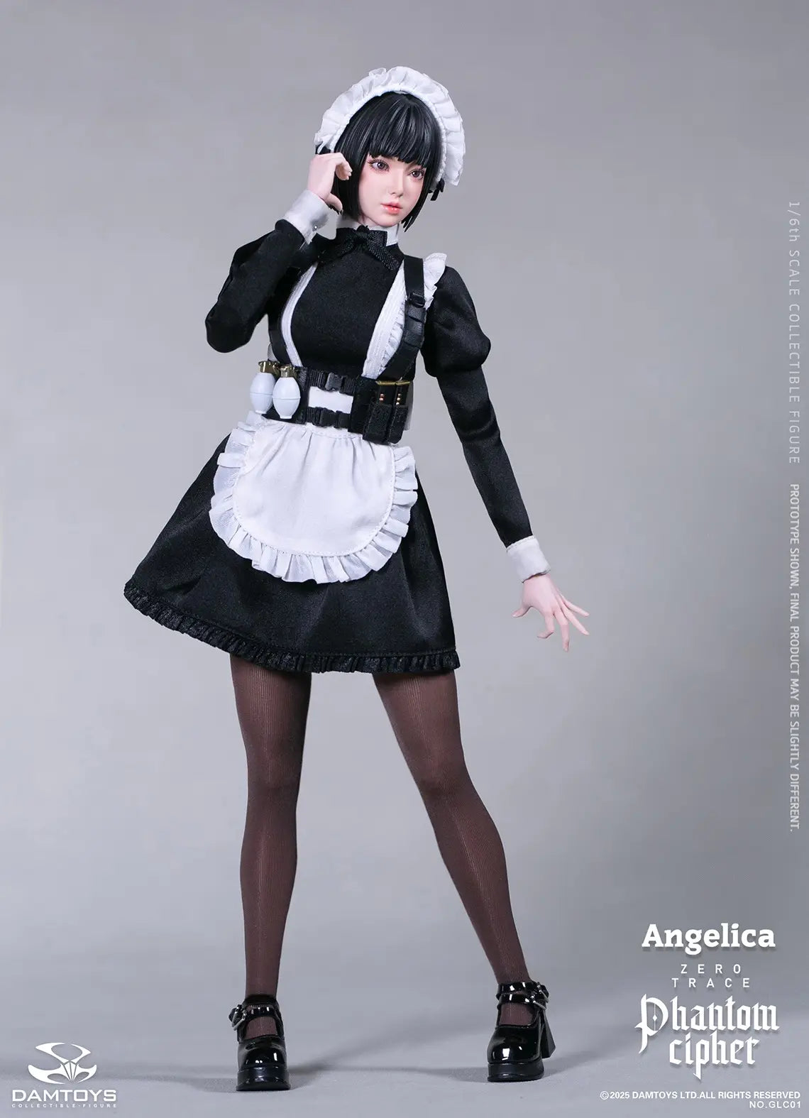 DAMTOYS - 1/6th scale PHANTOM CIPHER: ZERO TRACE ANGELICA Original Story Collectible Figure GLC01 (Licensed)