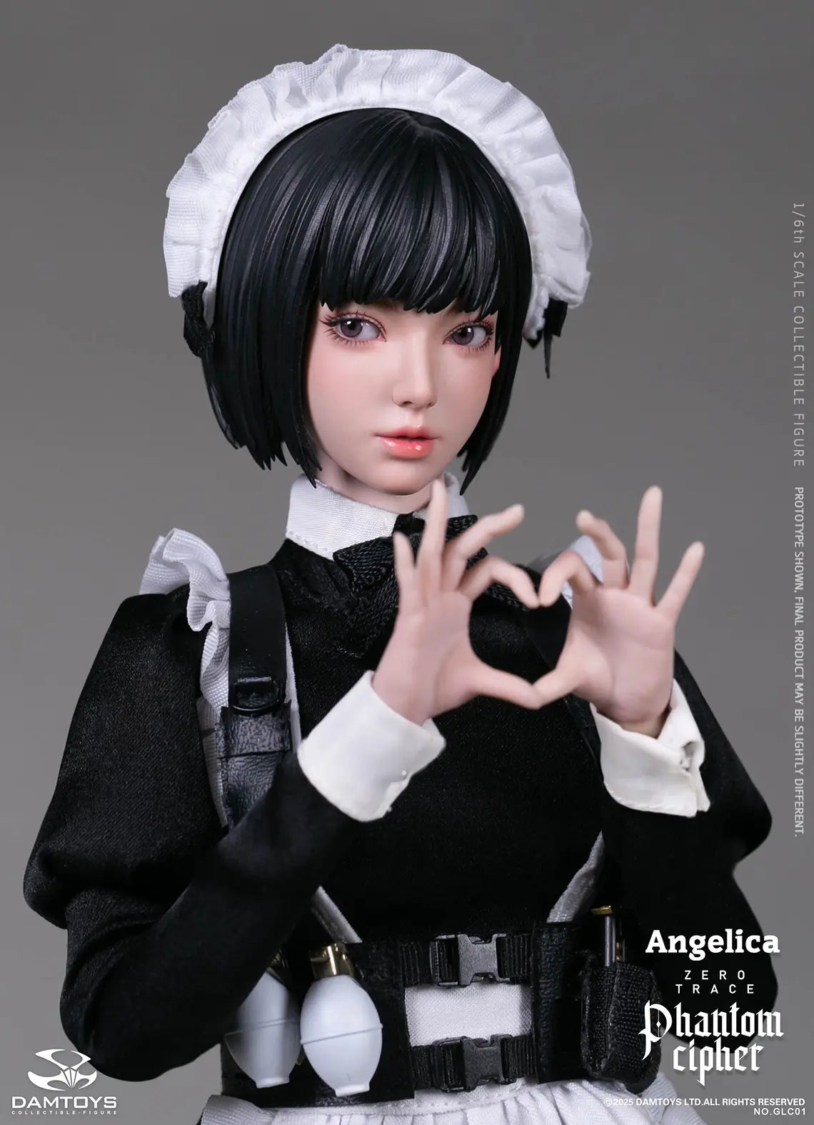 DAMTOYS - 1/6th scale PHANTOM CIPHER: ZERO TRACE ANGELICA Original Story Collectible Figure GLC01 (Licensed)