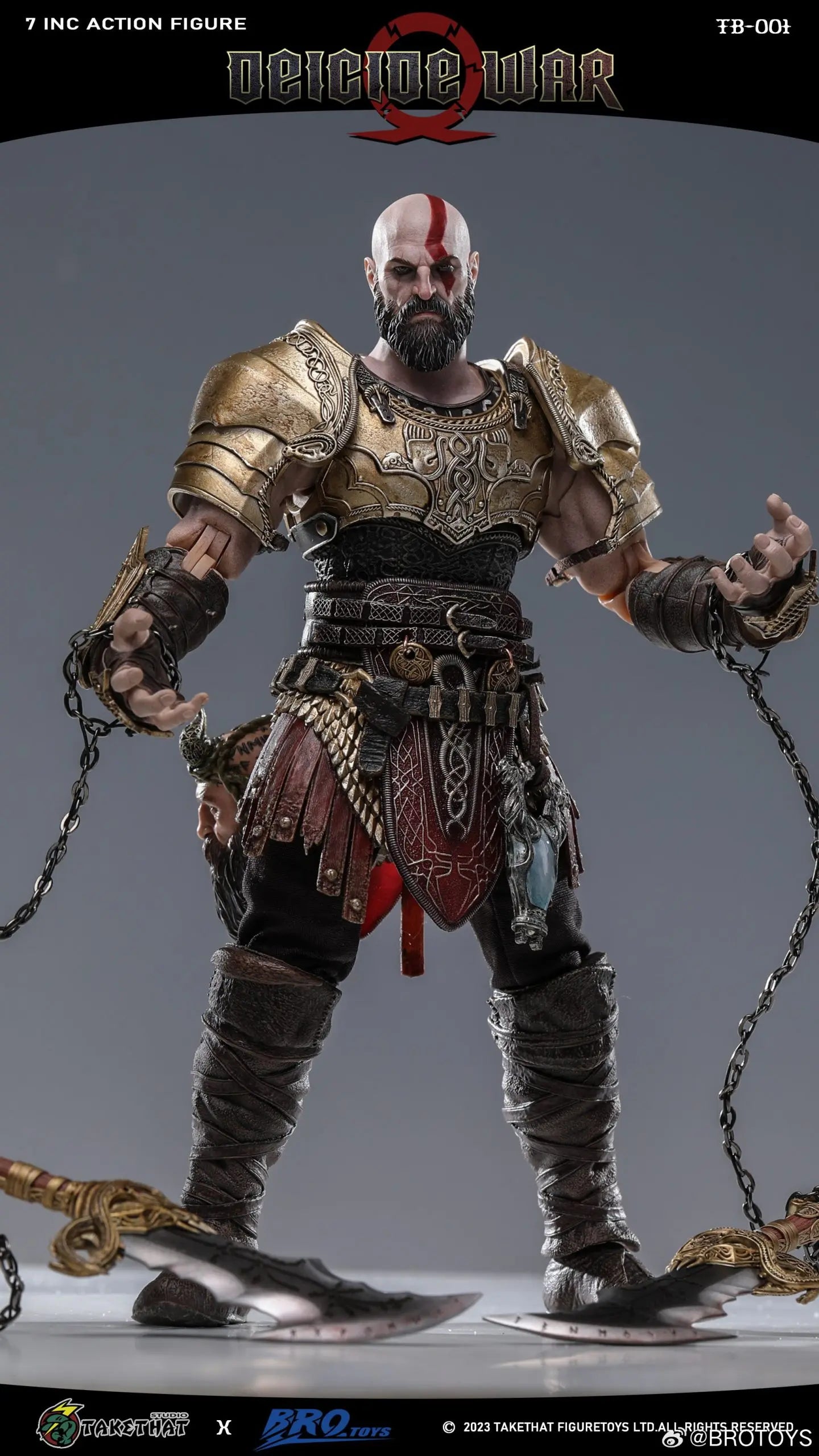 Brotoys Studio & TAKETHAT Studio - God of War Kratos ACTION FIGURE DEICIDE WAR DELUXE EDITION TB001
