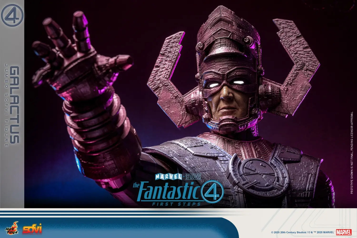 Hottoys - The Fantastic Four: First Steps Galactus Jumbo Sofvi Figure & The Thing 1/6th scale Collectible Figure SMS001J MMS813 (Licensed)