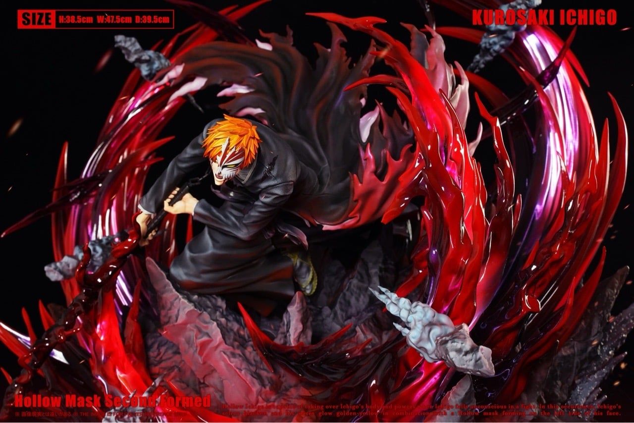 Kurosaki Ichigo Hollow Mask Bleach figura resina