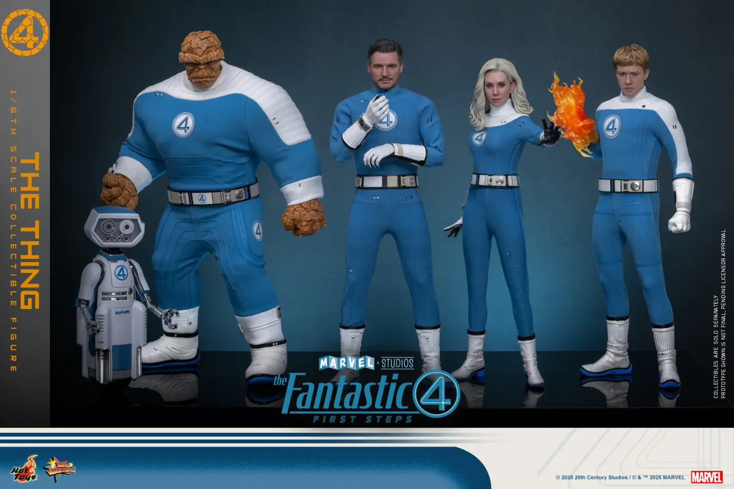 Hottoys - The Fantastic Four: First Steps Galactus Jumbo Sofvi Figure & The Thing 1/6th scale Collectible Figure SMS001J MMS813 (Licensed)