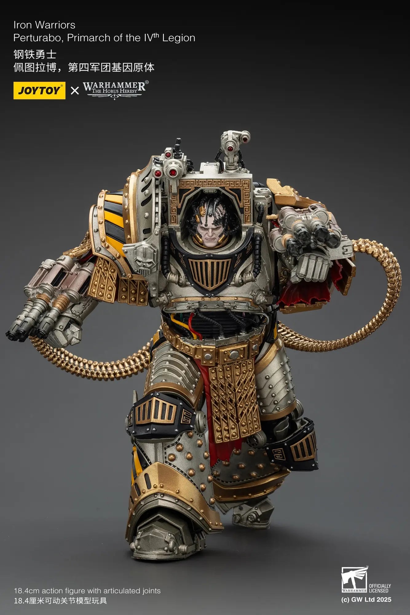 JOYTOY - Iron Warriors Perturabo, Primarch of the lVth Legion (Licensed)