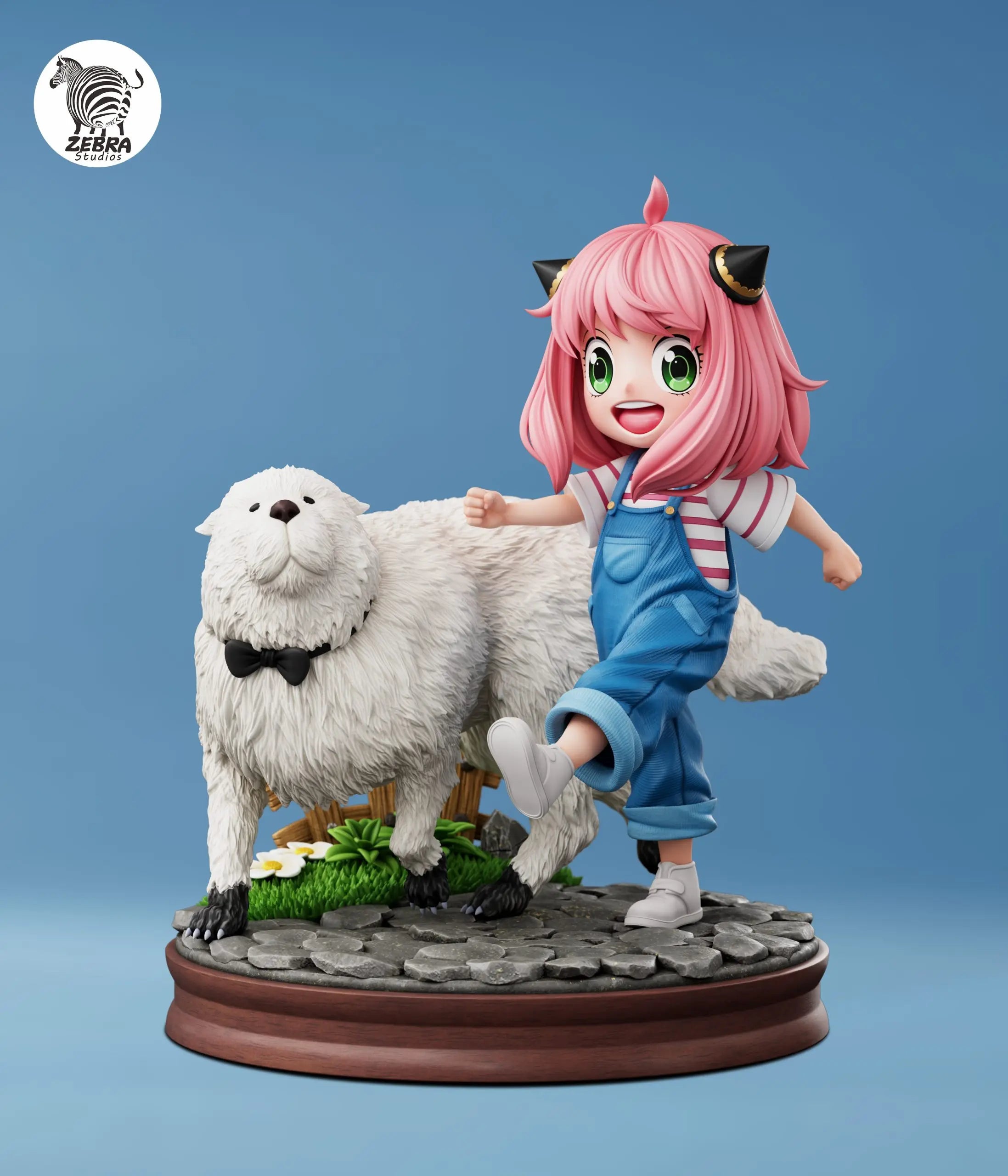 Zebra Studio - Anya and Bond Looking Left Spy x Family