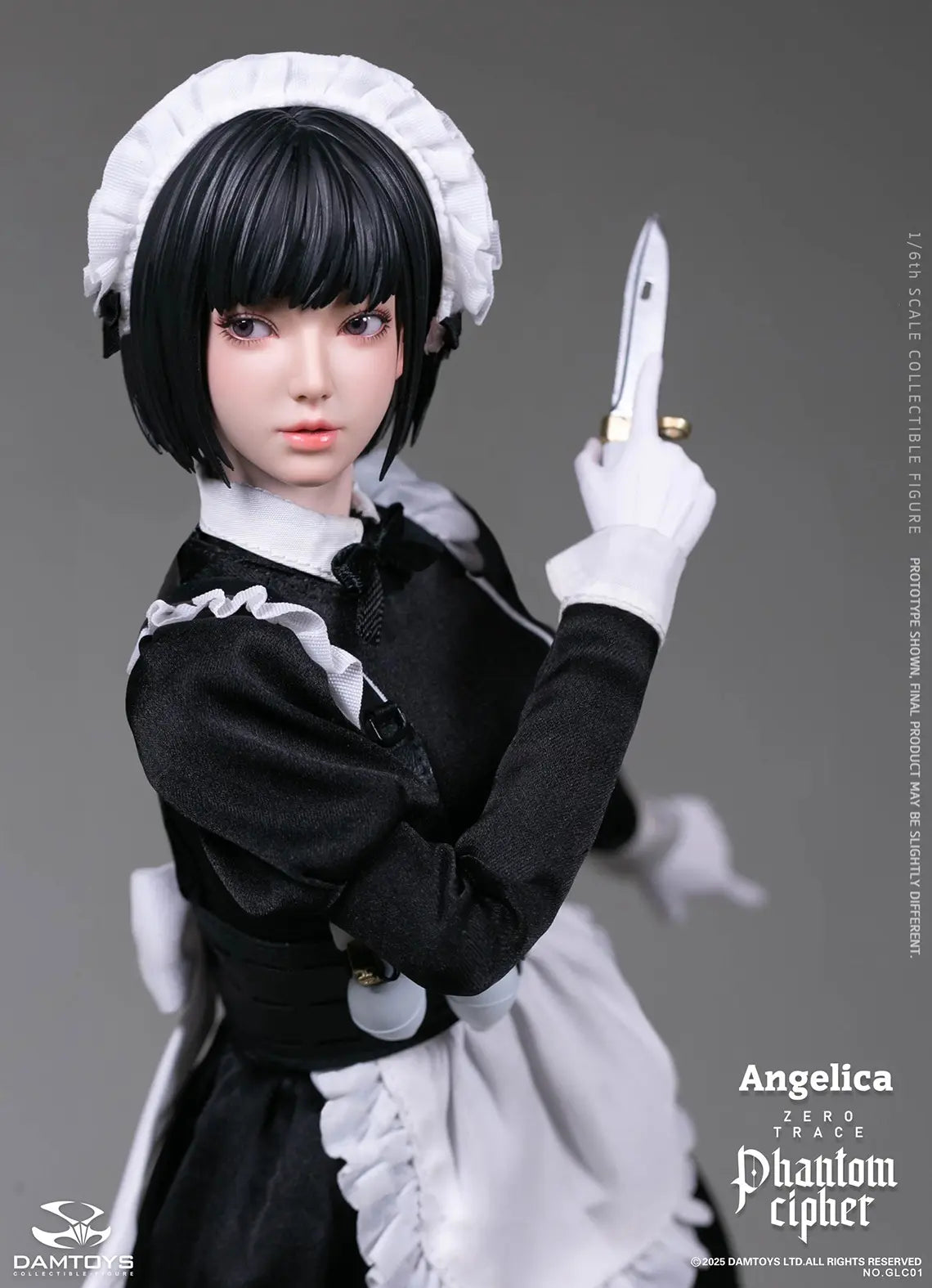 DAMTOYS - 1/6th scale PHANTOM CIPHER: ZERO TRACE ANGELICA Original Story Collectible Figure GLC01 (Licensed)