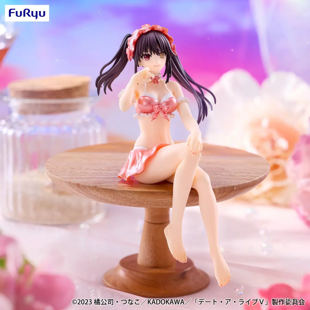 FURYU - Date A Live V - Tokisaki Kurumi Noodle Stopper Figure Mizugi, Pastel Red ver. (Licensed)