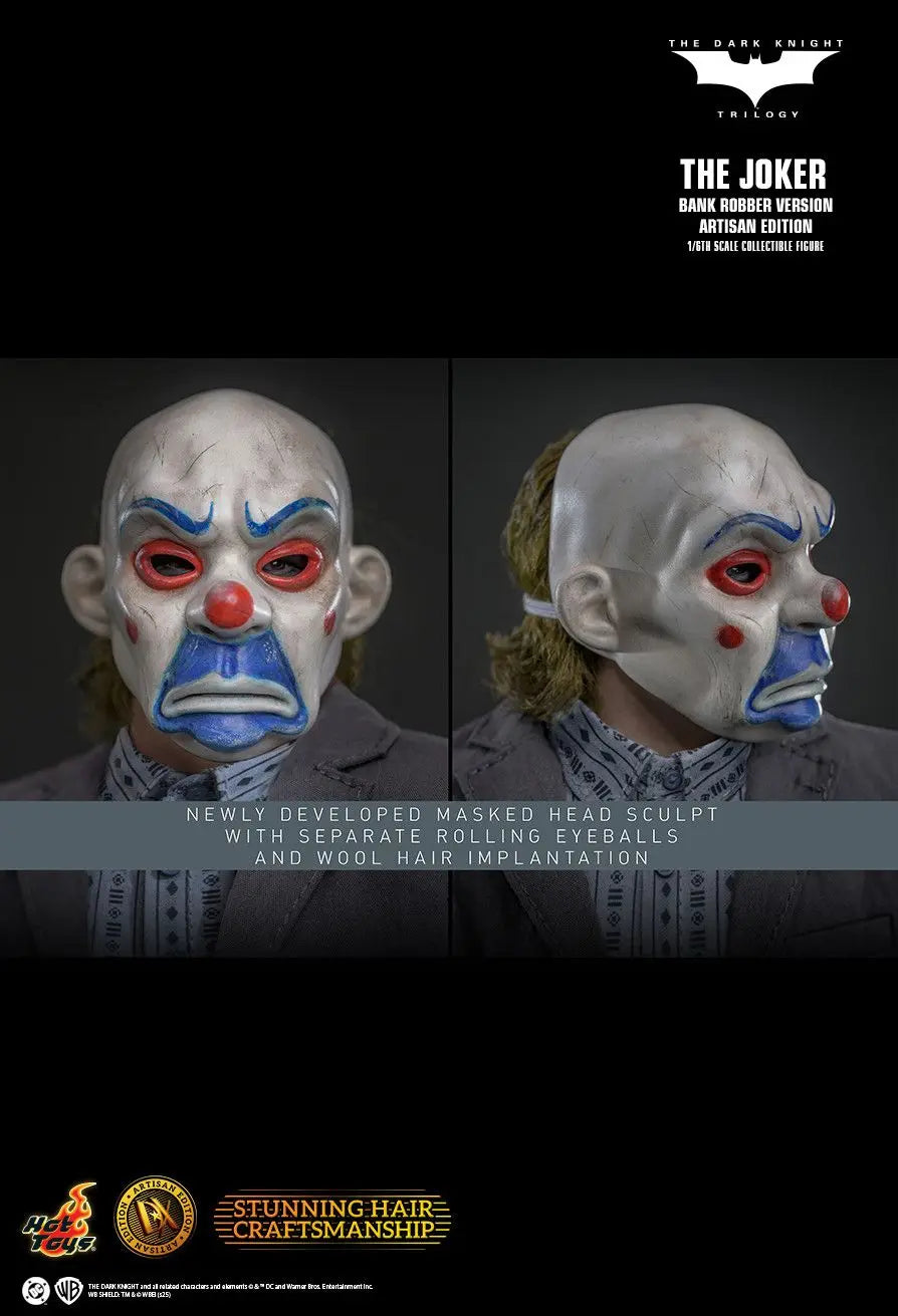 Hottoys - The Dark Knight Trilogy The Joker (Bank Robber Version) 1/6th scale Collectible Figure DX50 (Licensed)