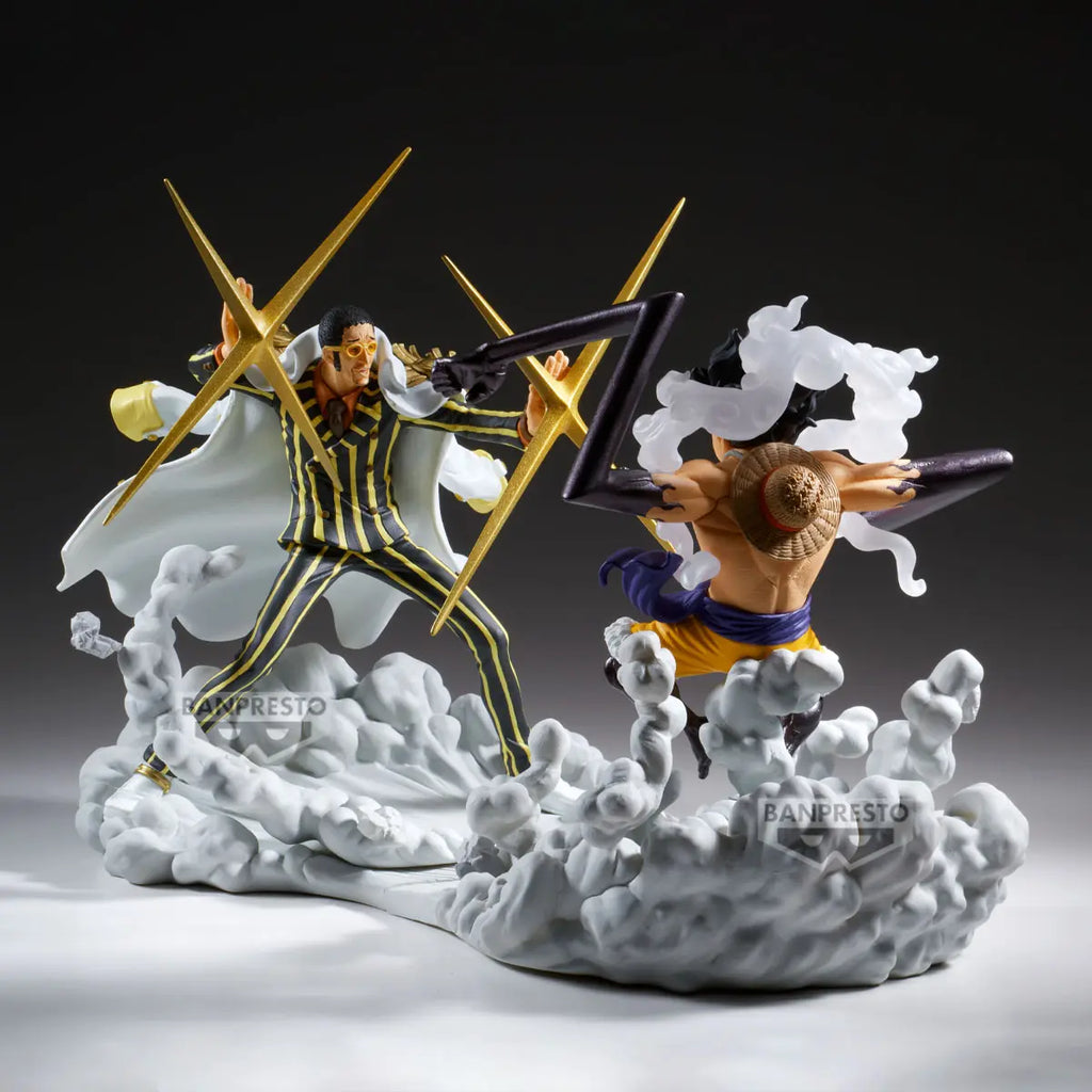 BANPRESTO - ONE PIECE SENKOZEKKEI MONKEY D LUFFY GEAR4 & BORSALINO (Licensed)