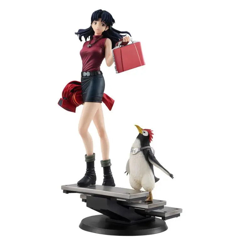 MegaHouse - GALS Series Rebuild of Evangelion Misato Katsuragi & Penpen Complete Figure (Licensed)