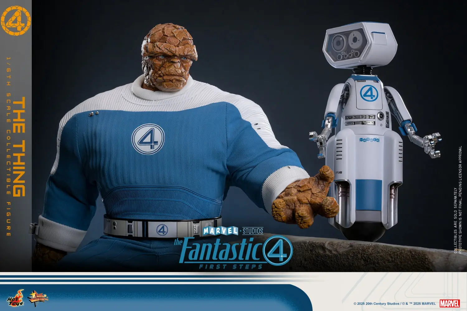 Hottoys - The Fantastic Four: First Steps Galactus Jumbo Sofvi Figure & The Thing 1/6th scale Collectible Figure SMS001J MMS813 (Licensed)