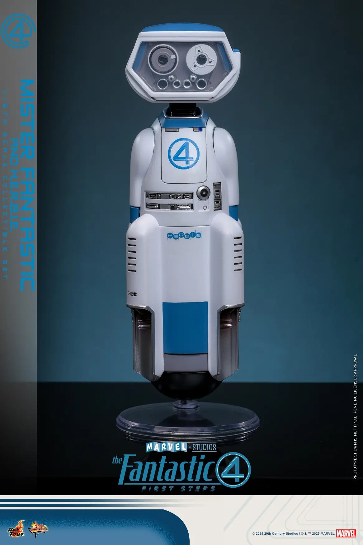 Hottoys - The Fantastic Four: First Steps Invisible Woman and H.E.R.B.I.E. 1/6th scale Collectible Figure Set MMS823 MMS824 (Licensed)