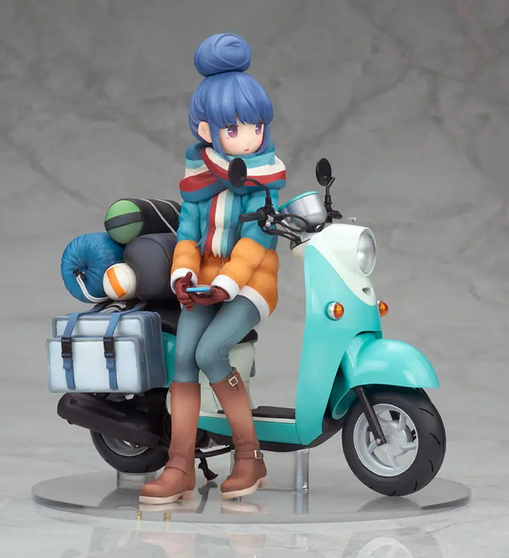 Alter - Yuru Camp Rin Shima with Scooter 1/10 Complete Figure (Licensed)