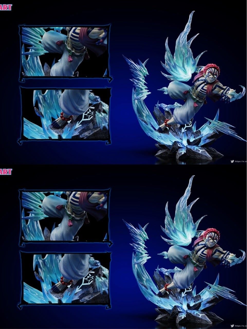 POP.ART Studio - Akaza Demon Slayer