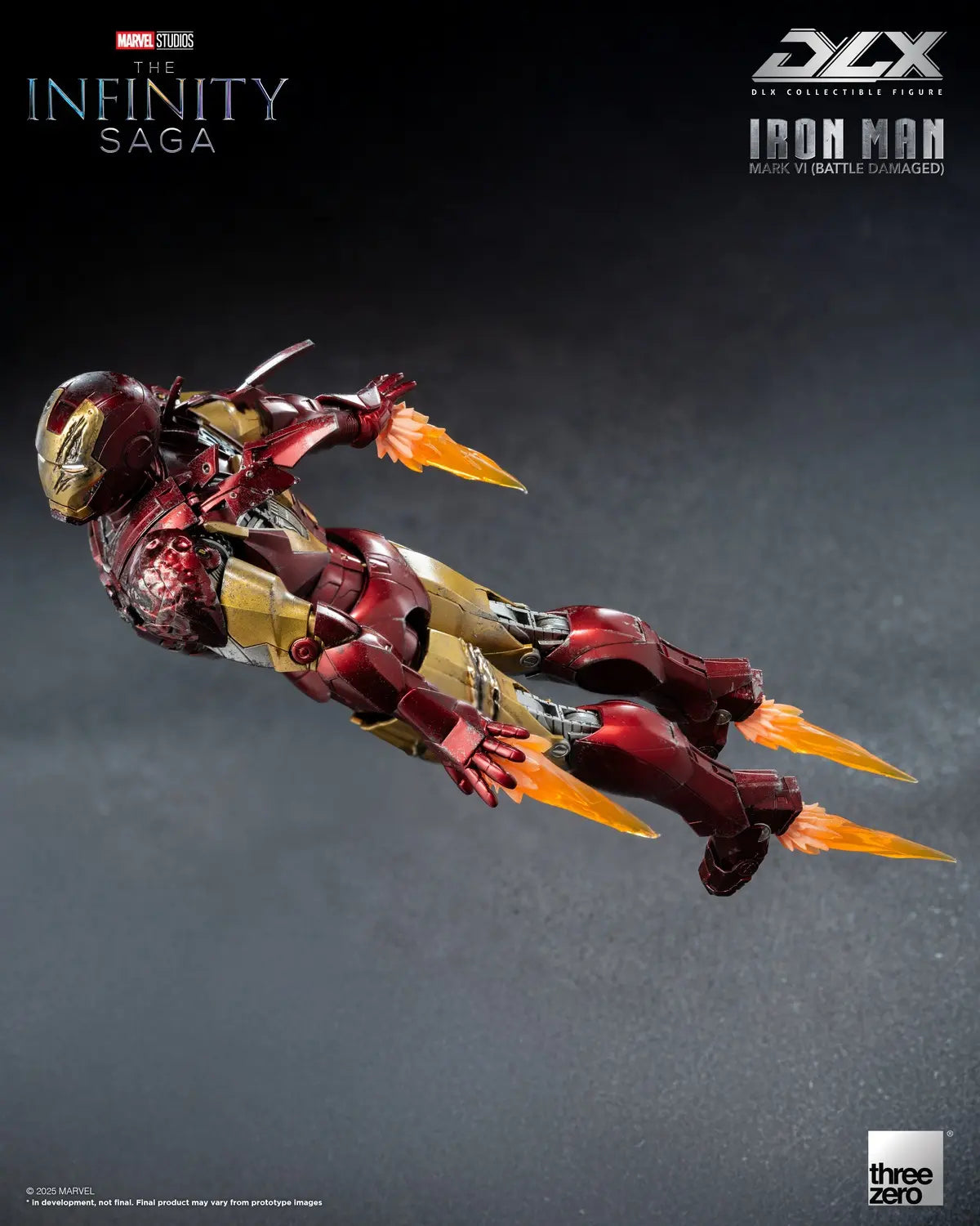 Threezero - Marvel Studios: The Infinity Saga DLX Iron Man Mark 6 Battle Damaged Version 3Z09180C0 (Licensed)