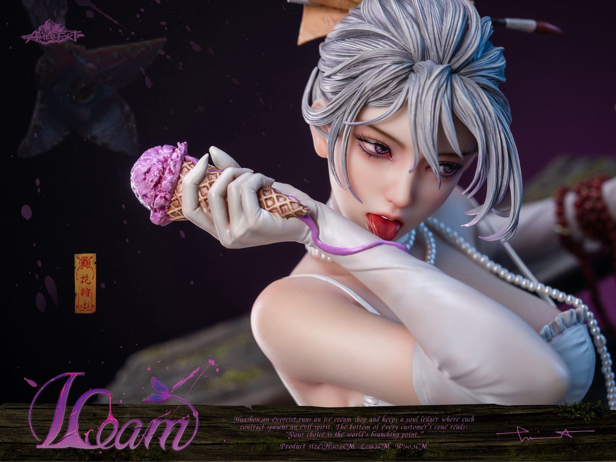 PJ Studio - AmerFort × LouLL_Aroll Hua Shou 14 Scale Statue AFYC-HS13 (Licensed)