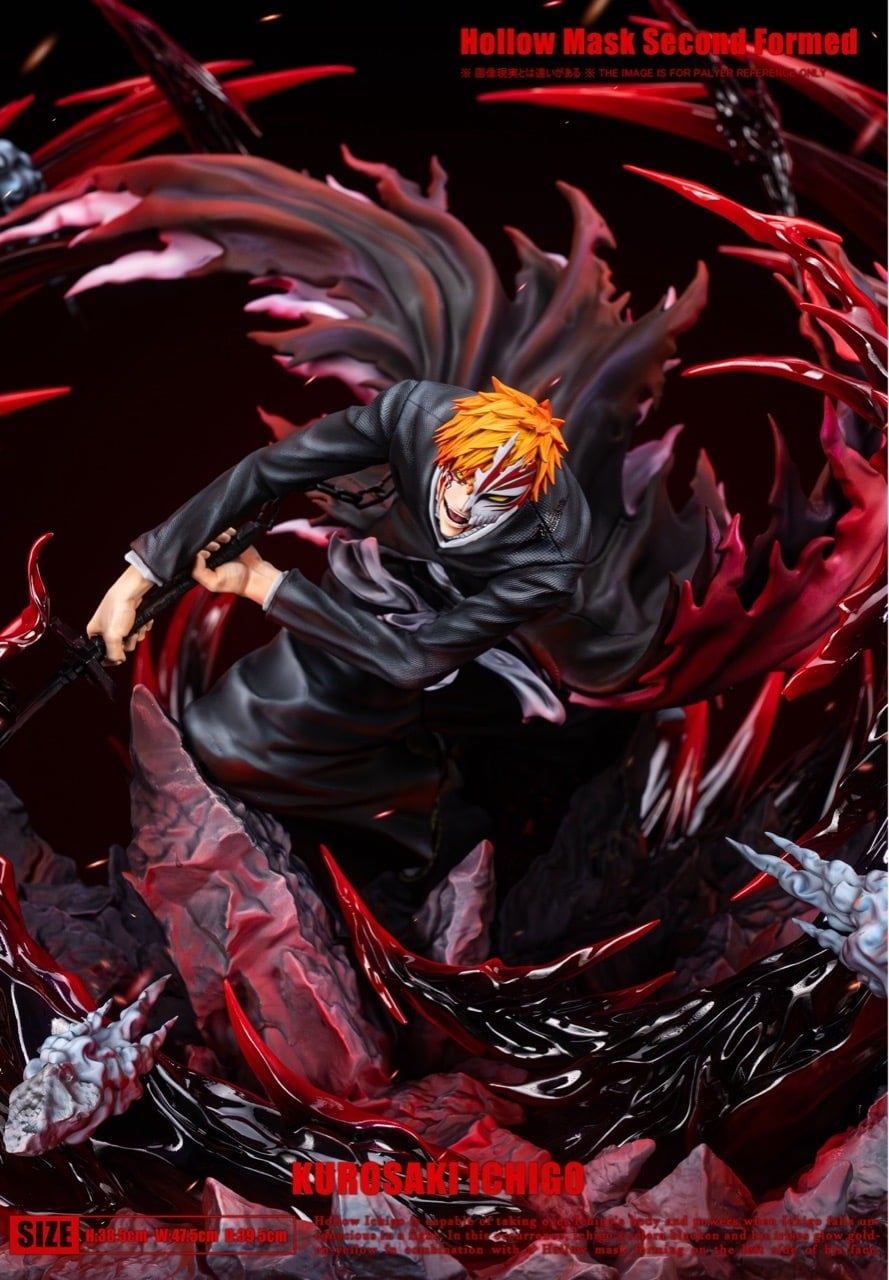 Kurosaki Ichigo Hollow Mask Bleach figura resina