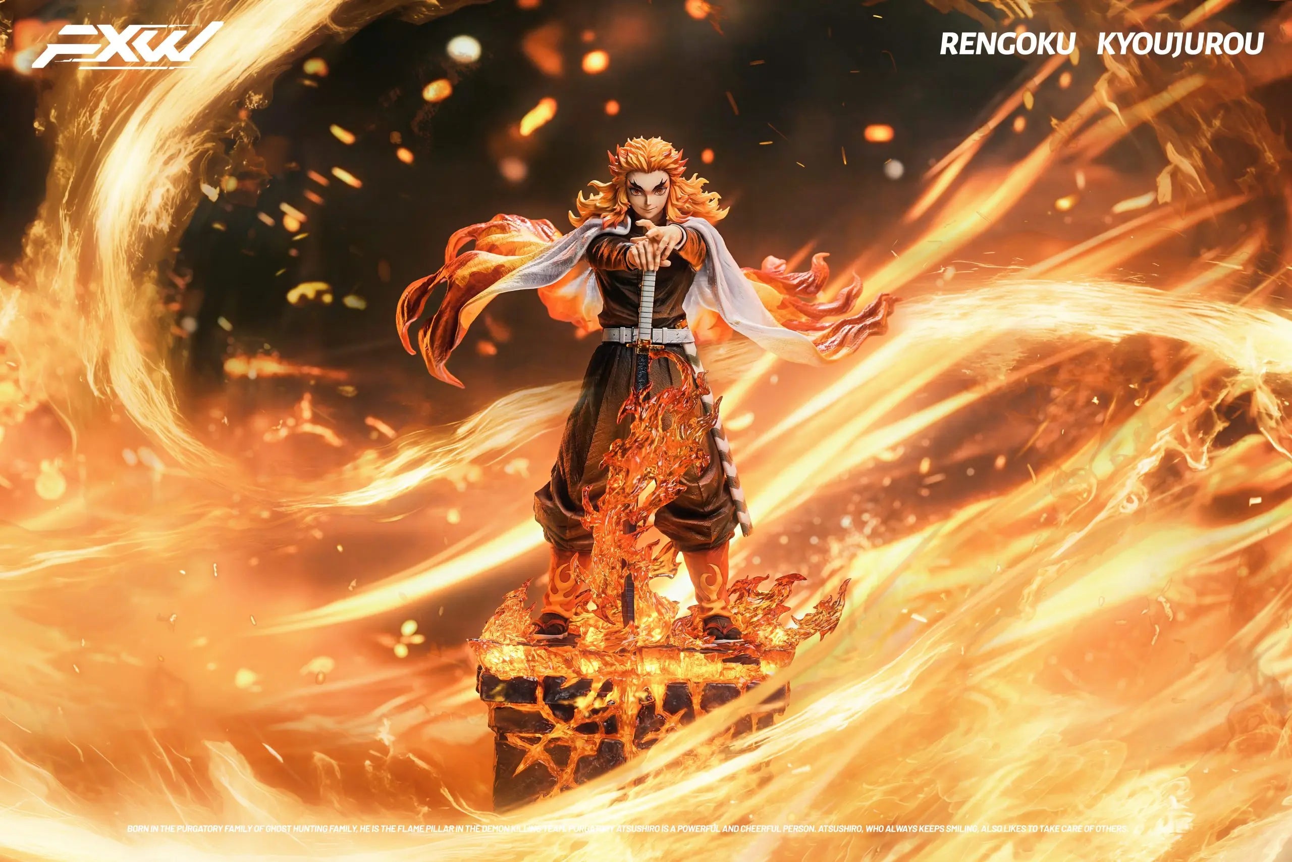 FXW Studio - Demon Slayer Nine Hashira Series Flame Hashira Rengoku Kyojuro