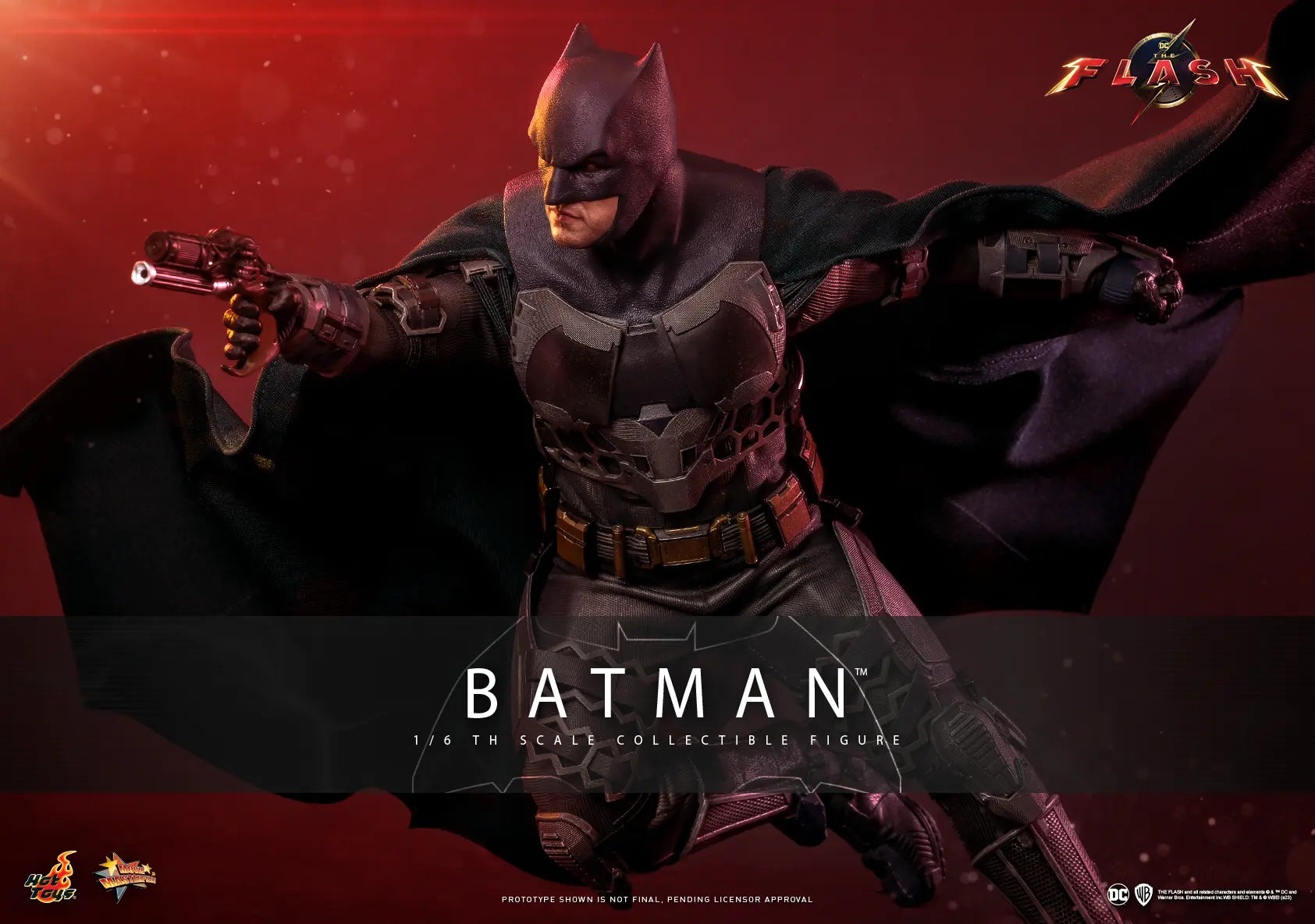 Hottoys - The Flash - Batman and Batcycle - 1/6th Scale MMS703 MMS704 MMS705 (Licensed)