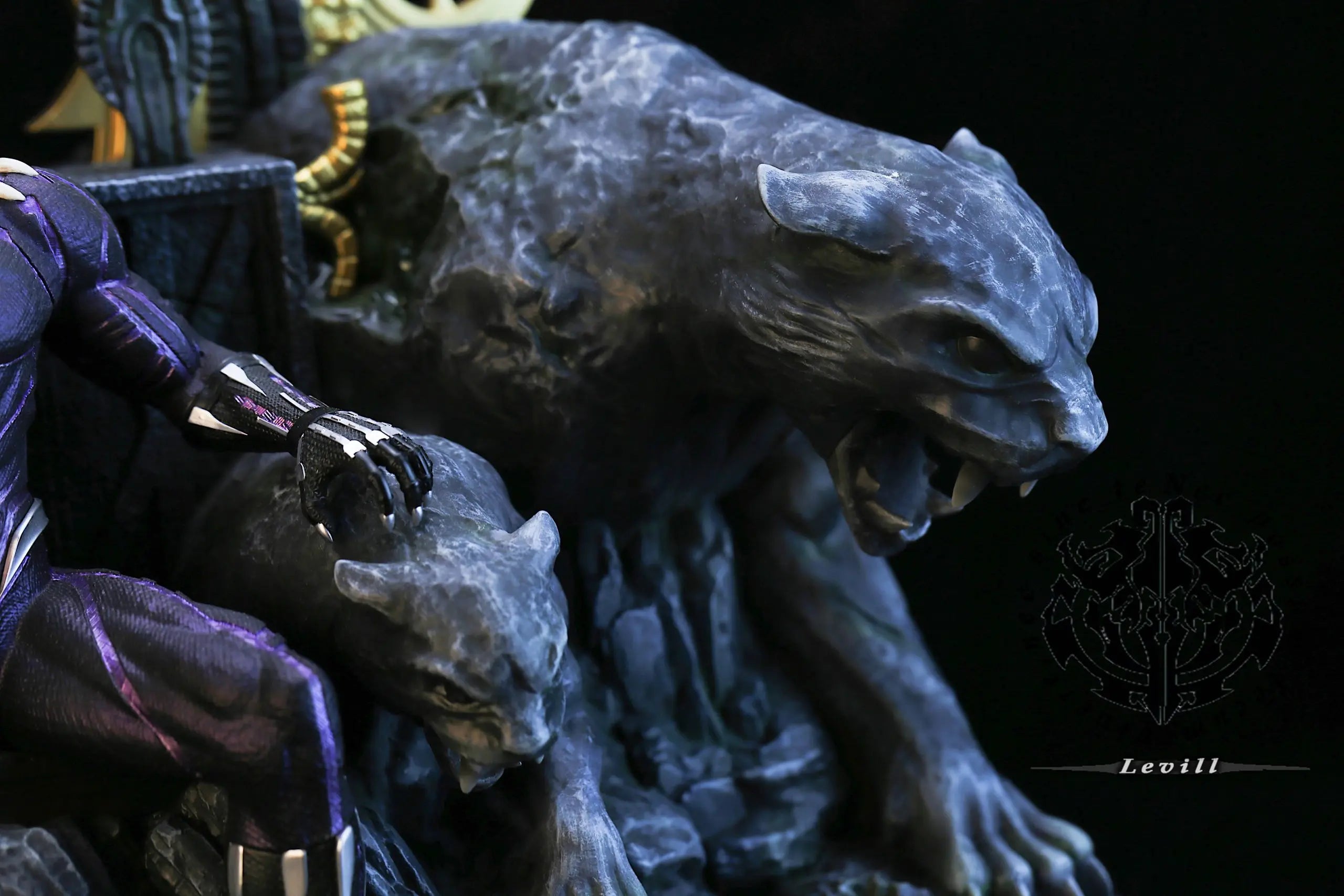 Levill studio - Black Panther on Throne