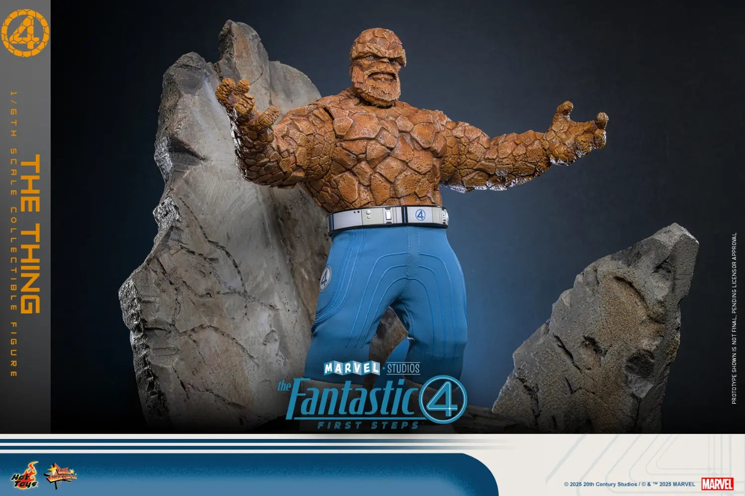 Hottoys - The Fantastic Four: First Steps Galactus Jumbo Sofvi Figure & The Thing 1/6th scale Collectible Figure SMS001J MMS813 (Licensed)