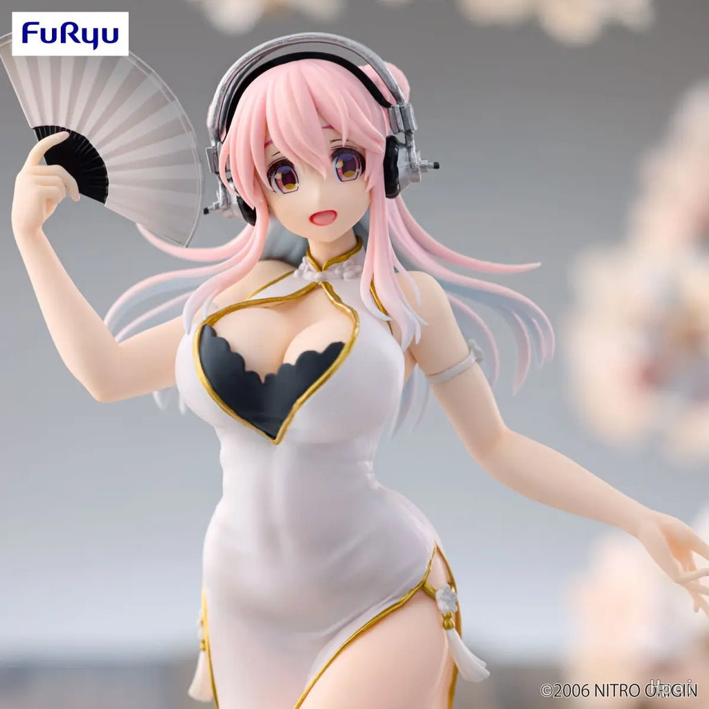 FURYU - SoniComi (Super Sonico) Sonico Trio-Try-iT Figure White China Dress ver. (Licensed)