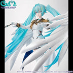 Megahouse - Lucrea Mobile Suit Gundam 45th Anniversary x Hatsune Miku Hatsune Miku x Wing Gundam Zero EW Complete Figure (Licensed)