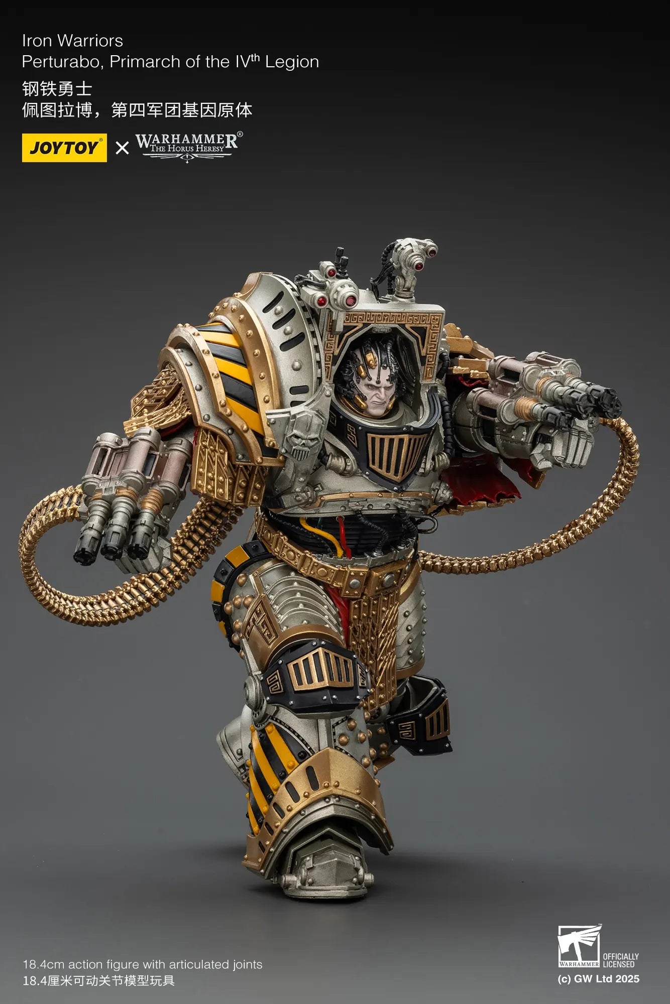 JOYTOY - Iron Warriors Perturabo, Primarch of the lVth Legion (Licensed)