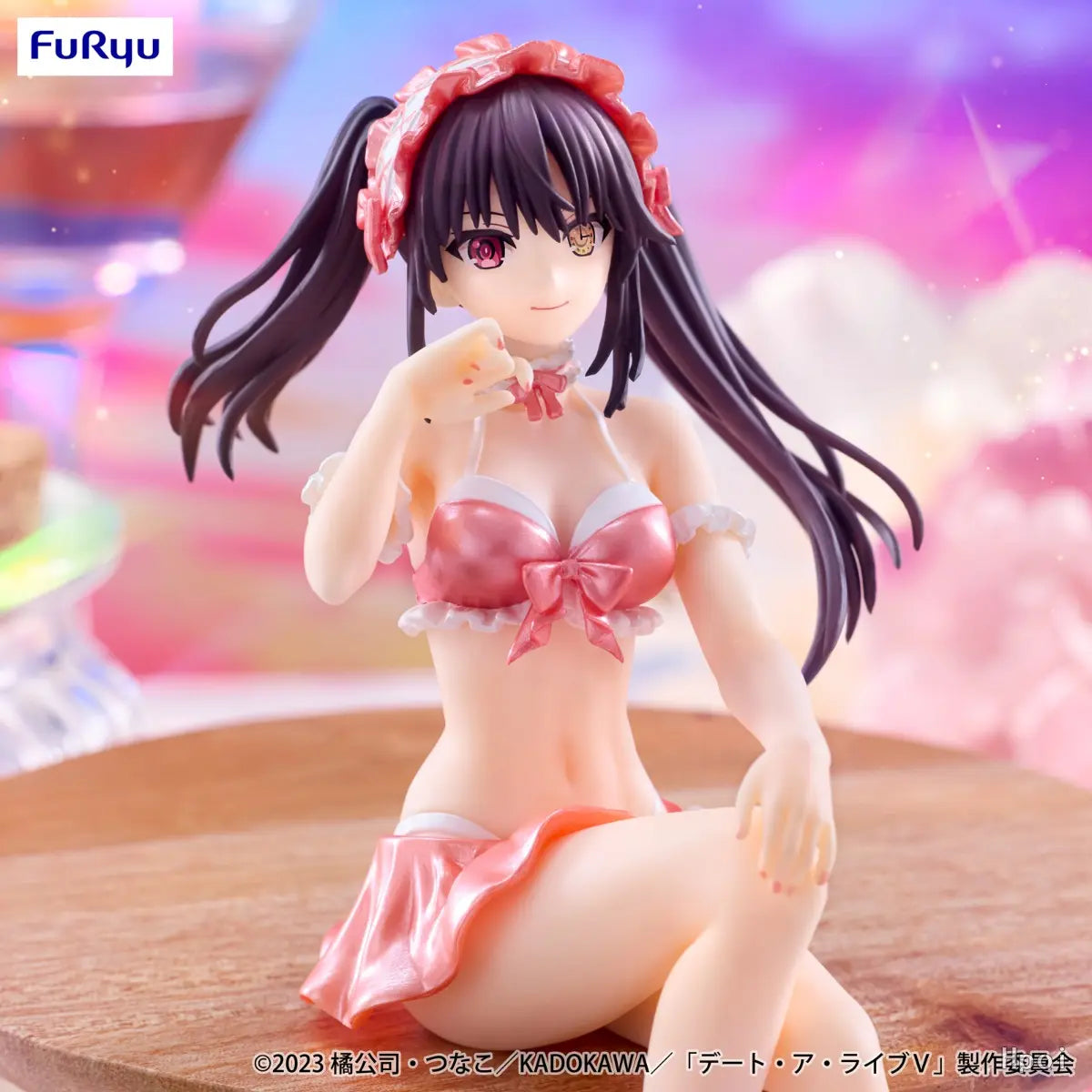 FURYU - Date A Live V - Tokisaki Kurumi Noodle Stopper Figure Mizugi, Pastel Red ver. (Licensed)