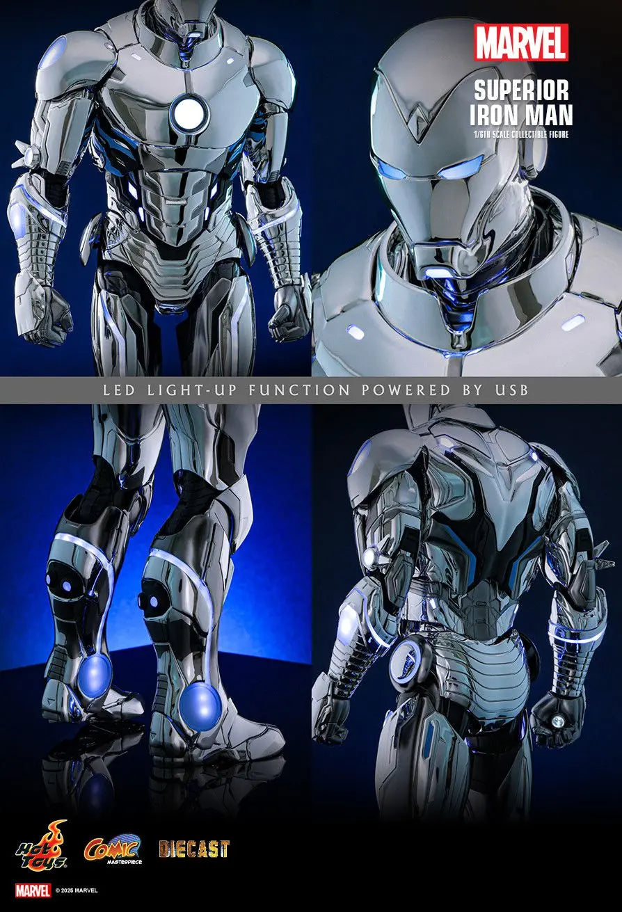 Hottoys - Marvel Comics Superior Iron Man 1/6th scale Collectible Figure CMS026D73 (Licensed)