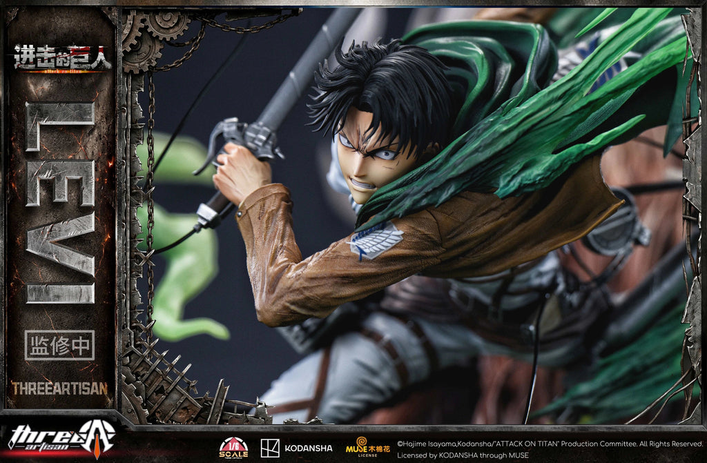 ThreeArtisan Estudio Levi vs Zeke Attack On Titan