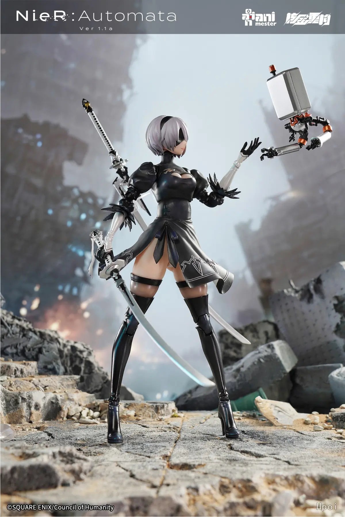 AniMester X Nuclear Gold Reconstruction - YoRHa No.2 Type B - 1/9 Scale Action Figure (Licensed)