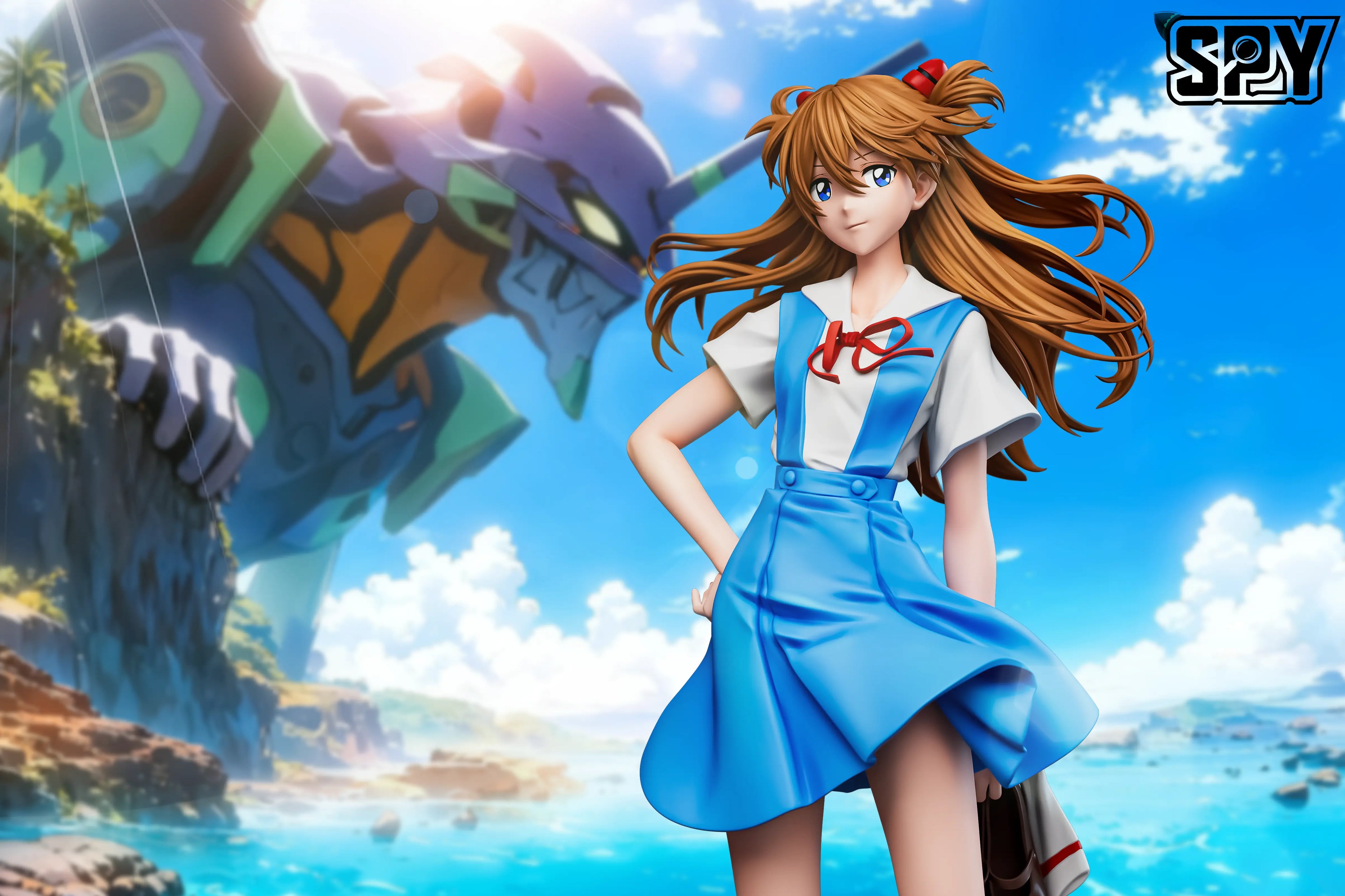 SPY Studio - School Uniform Asuka Neon Genesis Evangelion