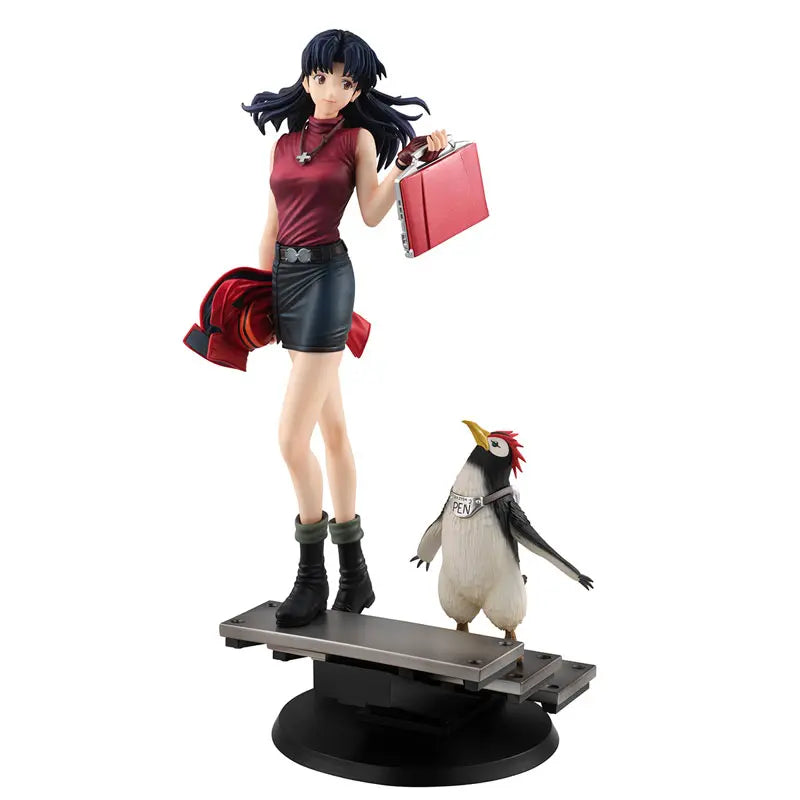 MegaHouse - GALS Series Rebuild of Evangelion Misato Katsuragi & Penpen Complete Figure (Licensed)