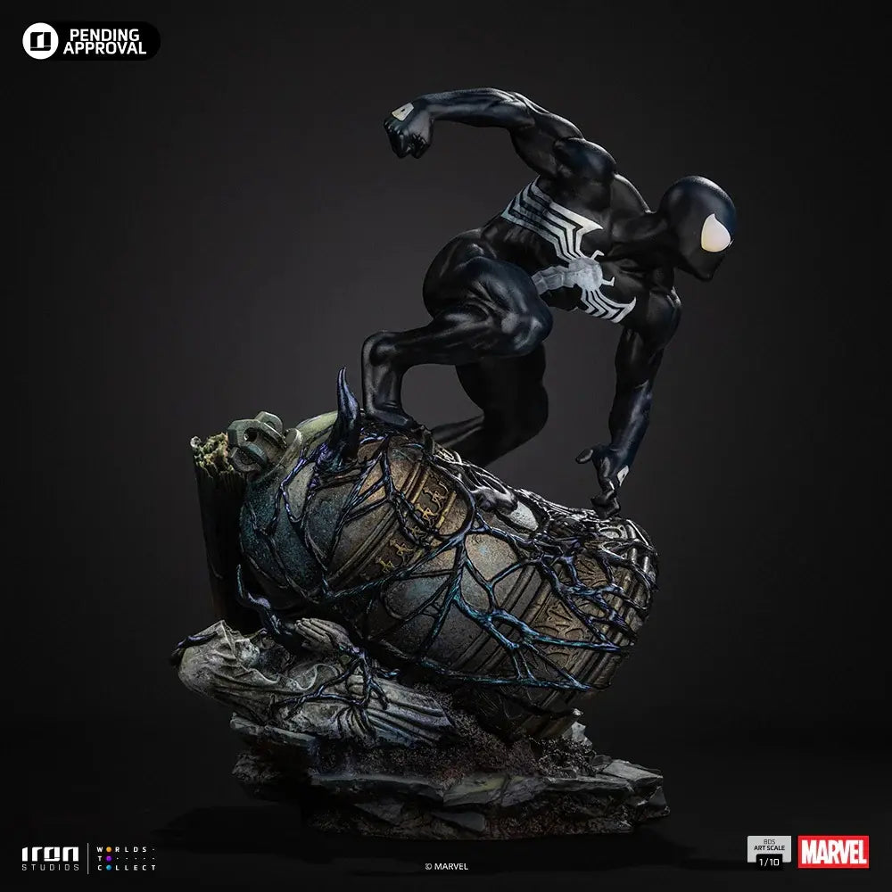 Iron Studios - Spider Man Black Costume - Marvel Comics Series 7 Art Scale 110 Statue (Licensed)