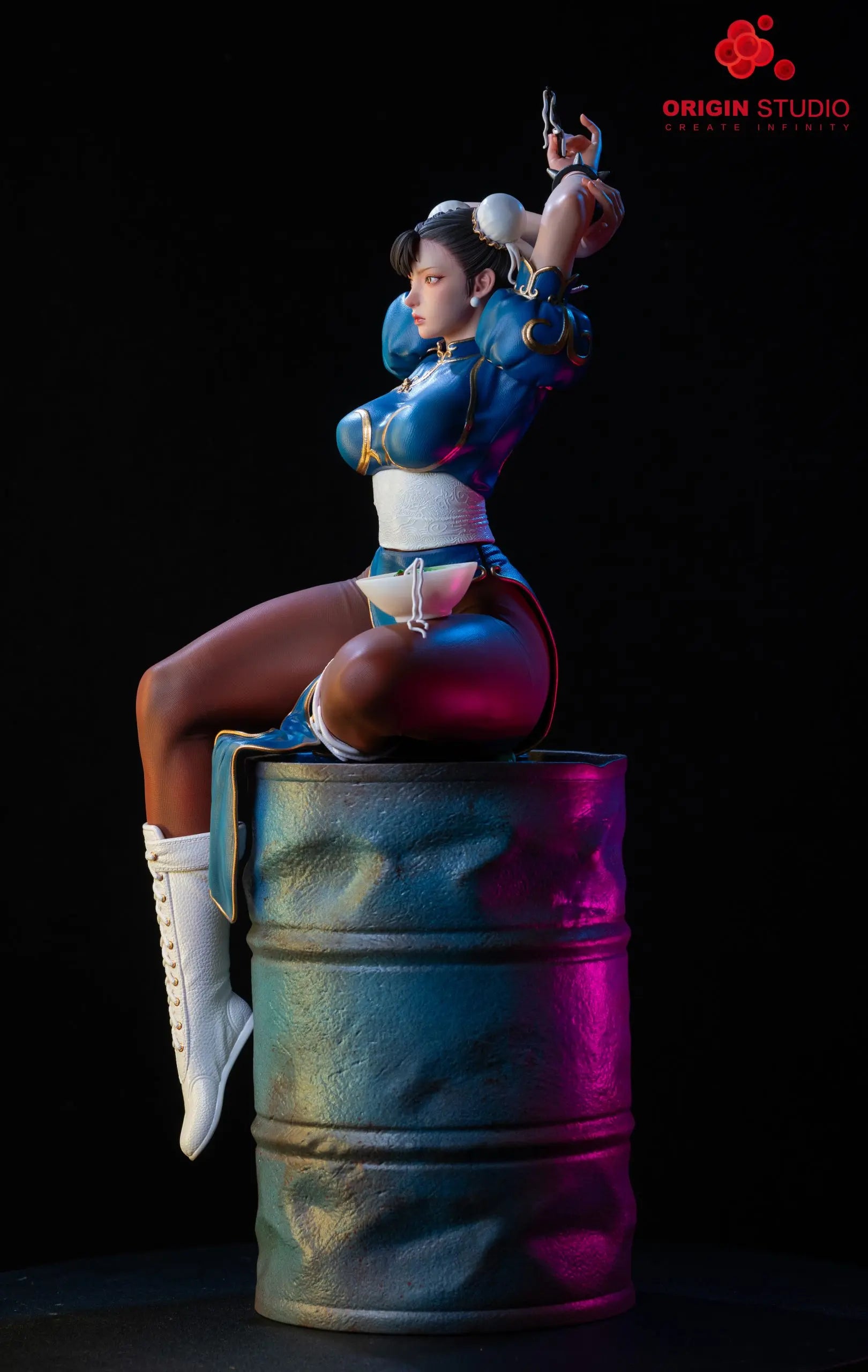 ORIGIN Studio - King of Fighters Light Statue of a Female Fighter Chun
