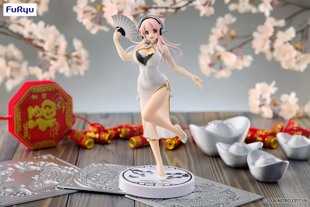 FURYU - SoniComi (Super Sonico) Sonico Trio-Try-iT Figure White China Dress ver. (Licensed)
