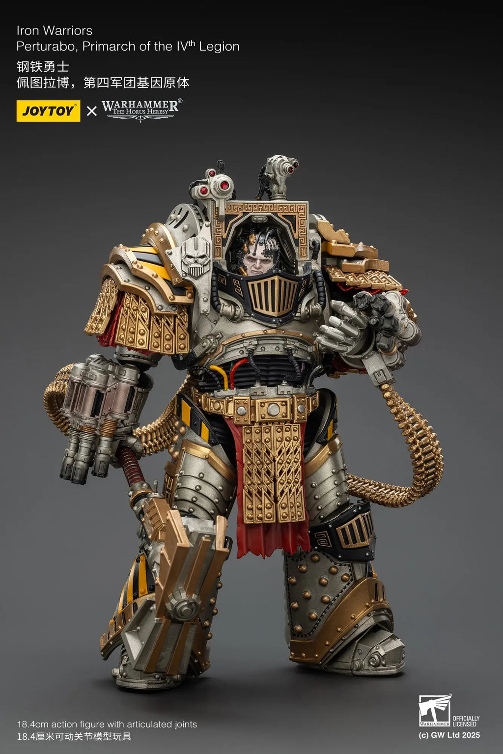 JOYTOY - Iron Warriors Perturabo, Primarch of the lVth Legion (Licensed)